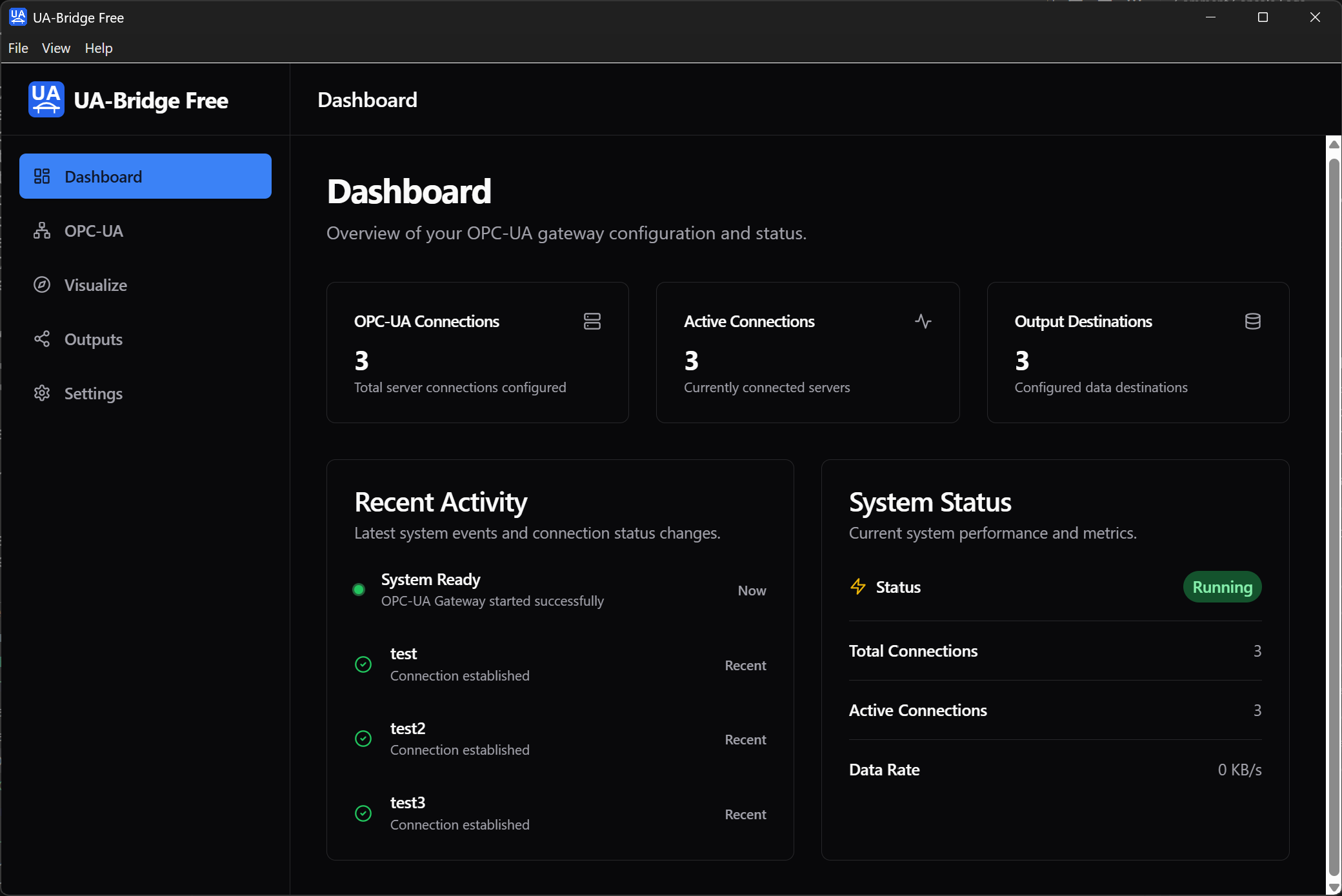 UA-Bridge Screenshot
